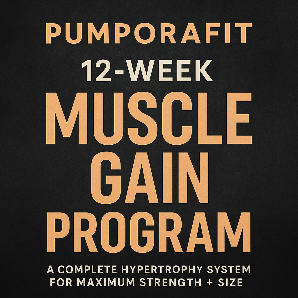 12 Week muscle gain program- Pumporafit